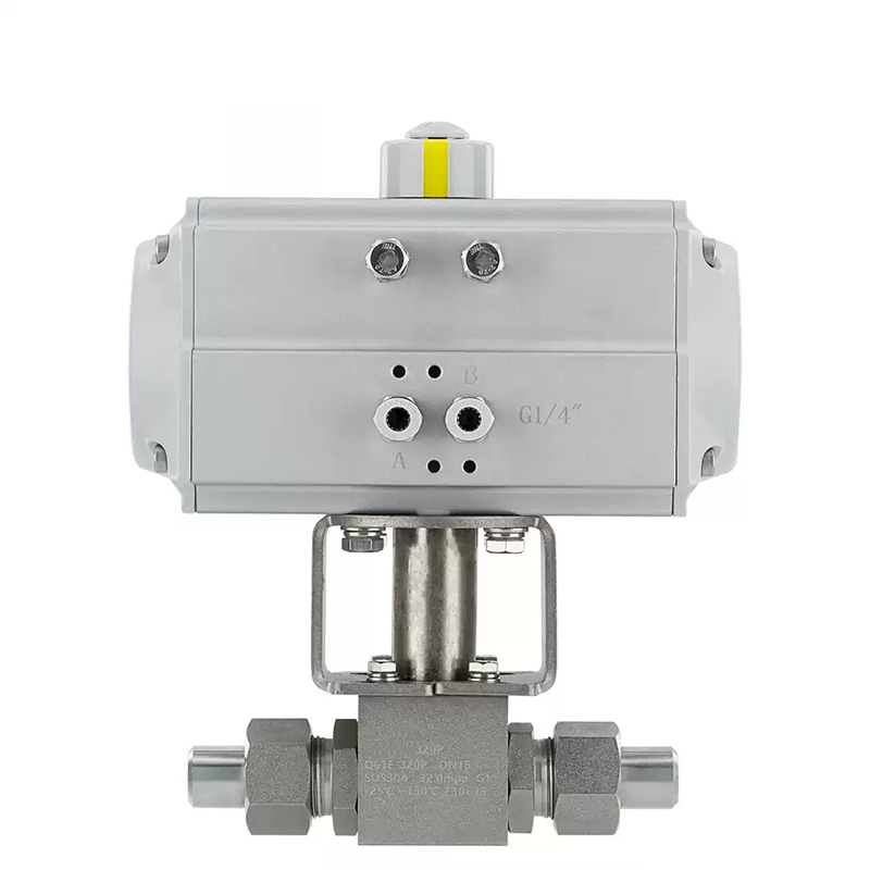 Pneumatic High Pressure Ball Valve with Welded Connections